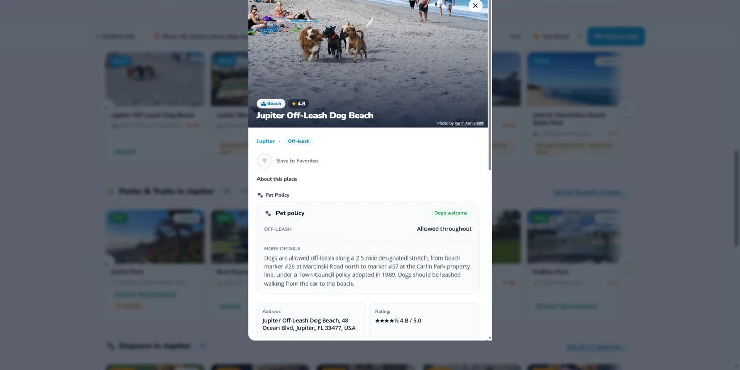 A place, opened: the pet policy stated the way the place states it, and the doors into your LifeBook